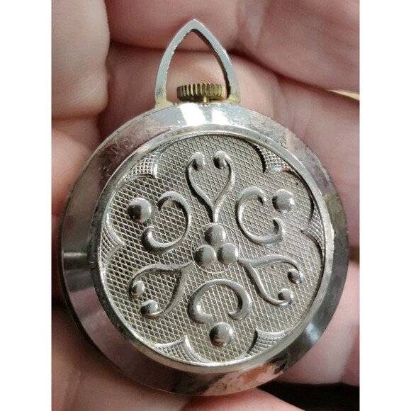 Vintage Marot Pendant Watch Gold & Silver Tone As Is Not Working Women main image 8